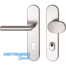 GRUNDMANN Sicherheits-Wechselgarnitur 2552 L-Form,KZS,8,5 mm,RC2,silber eloxiert