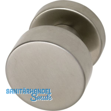 MARCHESI T�rknopf Flachform - auf Rosette �50, fest auf Rosette 50x11, Edelstahl