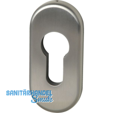 FSB Zylinderrosette 17 1757 oval, 32,5 x 70 x 7 mm, Edelstahl matt