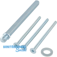 GRUNDMANN SH-Befestigungsset, Wechselstift u. Schrauben,TS 40-44,Stahl verzinkt GRUNDMANN SH-Befestigungsset, Wechselstift u. Schrauben,TS 40-44,Stahl verzinkt
