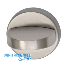WC - Rosette � 50 mm, m. Anschraubtr�ger"U" u. Drehknopf, Edelstahl matt