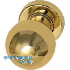 MARCHESI FH T�rknopf Kugelform - auf Rosette, � 50 mm fest, Messing poliert