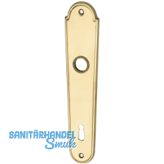 MARCHESI Langschild LÖFFELFORM/POSTHORN - BB 90, Messing poliert MARCHESI Langschild LÖFFELFORM/POSTHORN - BB 90, Messing poliert