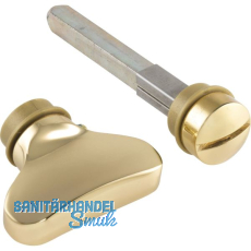 MARCHESI WC Sperrgarnitur, Messing poliert schutzlackiert