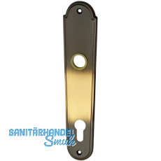 MARCHESI Langschild LÖFFELFORM/POSTHORN - PZ 88, Messing patiniert MARCHESI Langschild LÖFFELFORM/POSTHORN - PZ 88, Messing patiniert