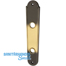 MARCHESI Langschild LÖFFELFORM/POSTHORN - WC 90, Messing patiniert MARCHESI Langschild LÖFFELFORM/POSTHORN - WC 90, Messing patiniert