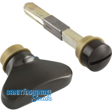 MARCHESI WC Sperrgarnitur, Messing patiniert schutzlackiert