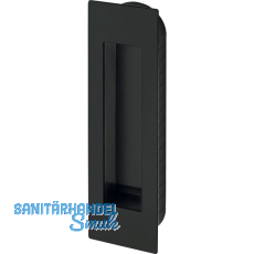 MARCHESI Schiebetürmuschel eckig, 155 x 45 x 2 mm, Edelstahl schwarz MARCHESI Schiebetürmuschel eckig, 155 x 45 x 2 mm, Edelstahl schwarz