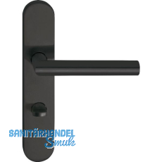 MARCHESI Drückergarnitur GEHRUNG, WC 90 links, Edelstahl schwarz matt MARCHESI Drückergarnitur GEHRUNG, WC 90 links, Edelstahl schwarz matt