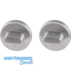 MARCHESI WC-Rosette beiseitig mit Drehknopf, Edelstahl matt