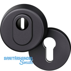 FSB Sicherheitsrosette 73 7393 rund, PZ, Aluminium schwarz matt FSB Sicherheitsrosette 73 7393 rund, PZ, Aluminium schwarz matt