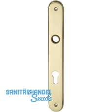 Haustür - Langschild ELEGANT 22, PZ88, Ansatz 16 mm, Messing pol Haustür - Langschild ELEGANT 22, PZ88, Ansatz 16 mm, Messing pol