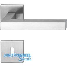 MARCHESI Dr�ckergarnitur SQUARE auf Flachrosette BB, Edelstahl matt