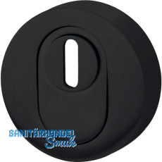 SOLIDO Zylinderrosette außen rund, Kernziehschutz, schwarz pulverbeschichtet SOLIDO Zylinderrosette außen rund, Kernziehschutz, schwarz pulverbeschichtet