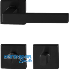 MARCHESI Dr�ckergarnitur CHIA WC, mit St�tznocken, Edelstahl schwarz matt