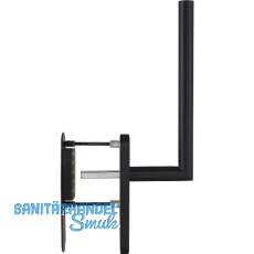 MARCHESI Hebeschiebegarnitur GEHRUNG mit Muschelgriff, Edelstahl schwarz matt MARCHESI Hebeschiebegarnitur GEHRUNG mit Muschelgriff, Edelstahl schwarz matt