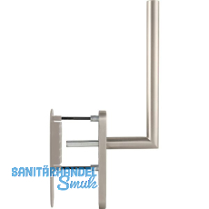 MARCHESI Hebeschiebegarnitur GEHRUNG mit Muschelgriff, Edelstahl matt