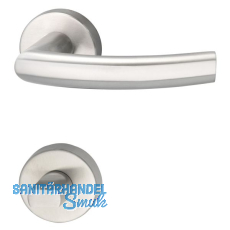 MARCHESI Drückergarnitur RIGA - auf Rosette WC, 38 - 45, Edelstahl matt MARCHESI Drückergarnitur RIGA - auf Rosette WC, 38 - 45, Edelstahl matt