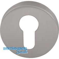 Zylinderrosette PZ - FH, KL 4, � 52 x 10 mm, Edelstahl