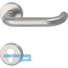 MARCHESI Drückergarnitur HARMONIE - auf Rosette PZ, 38 - 45, Edelstahl matt MARCHESI Drückergarnitur HARMONIE - auf Rosette PZ, 38 - 45, Edelstahl matt