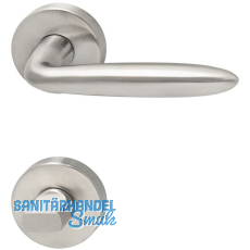 MARCHESI Drückergarnitur VERONESE - auf Rosette WC, 38 - 45, Edelstahl matt MARCHESI Drückergarnitur VERONESE - auf Rosette WC, 38 - 45, Edelstahl matt