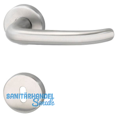 FH-Drückergarnitur BRÜNN - auf Rosette PZ, 38 - 45, Edelstahl matt FH-Drückergarnitur BRÜNN - auf Rosette PZ, 38 - 45, Edelstahl matt