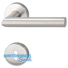 Dr�ckergarnitur GEHRUNG - auf Rosette BB, 38 - 45, Edelstahl matt