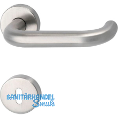 FH-Drückergarnitur HARMONIE - auf Rosette BB, 38 - 45, Edelstahl matt FH-Drückergarnitur HARMONIE - auf Rosette BB, 38 - 45, Edelstahl matt