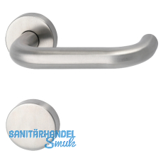 FH-Drückergarnitur HARMONIE mit Blindrosetten BL, 38 - 45, Edelstahl matt FH-Drückergarnitur HARMONIE mit Blindrosetten BL, 38 - 45, Edelstahl matt