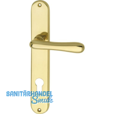 MARCHESI FH Drückergarnitur ELEGANT 22 - auf Schild PZ 88, Messing poliert MARCHESI FH Drückergarnitur ELEGANT 22 - auf Schild PZ 88, Messing poliert