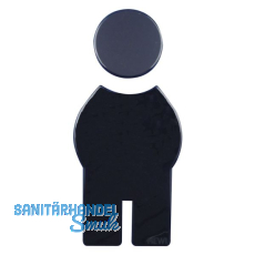 Symbol Mann selbstklebend, 71,5 x 150 mm, Nylon tiefschwarz