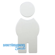 Symbol Mann selbstklebend, 71,5 x 150 mm, Nylon reinweiß Symbol Mann selbstklebend, 71,5 x 150 mm, Nylon reinweiß