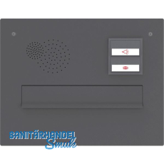 RENZ Frontplatte eckig, 360 x 280 mm, Stahl anthrazitgrau RAL 7016