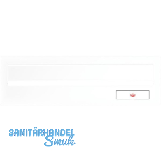 RENZ Frontplatte kombinierbar, eckig, 300 x 110 mm, Stahl wei� RAL 9016