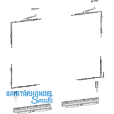 HAUTAU ATRIUM HKS 200 Z/TWIN Grundkarton, Versatz 13 mm, links, 200 kg