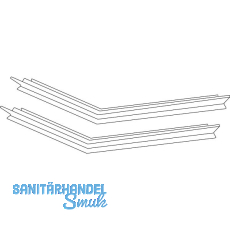 HAUTAU ATRIUM HS Viertelrahmendichtung-Set Nr. 2, Maße 3400 x 3400 mm, schwarz HAUTAU ATRIUM HS Viertelrahmendichtung-Set Nr. 2, Maße 3400 x 3400 mm, schwarz