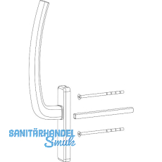 HAUTAU ATRIUM HS Griff innen mit Vierkantstift, TS 68-80 mm, Alu silber eloxiert HAUTAU ATRIUM HS Griff innen mit Vierkantstift, TS 68-80 mm, Alu silber eloxiert