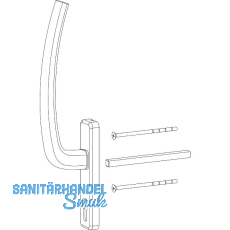 HAUTAU ATRIUM HS Griff PZ innen mit VK, TS 68-80 mm, Alu silber eloxiert HAUTAU ATRIUM HS Griff PZ innen mit VK, TS 68-80 mm, Alu silber eloxiert