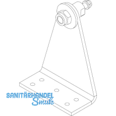 HAUTAU Winkelkonsole WK3 zu Spindelantrieb, Aluminium silber eloxiert