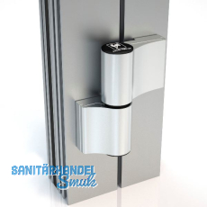 HAHN T�rband 4 AT, 2-teilig 20/65/15 mit Befestigunsplatte, wei� RAL 9016