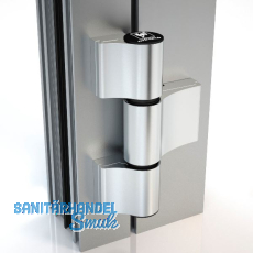 HAHN T�rband 4 AT, 3-teilig 20/65/58 mit Ankerschraube, silber eloxiert