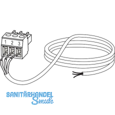 HAUTAU Anschlussleitung SBS Comfort Drive 24V 3-poliger Stecker L=3 m grau