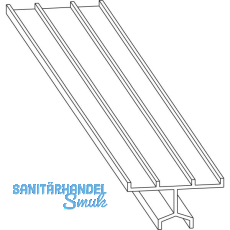 MACO HS F�hrungsschiene oben universal nieder, silber, L=3500 mm (N20914)
