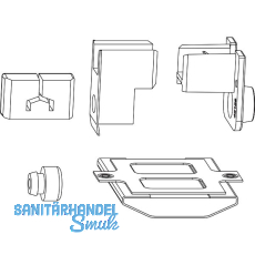 MACO HS Zubehör f. Führung oben univ. nieder, 68/23, Schema D, schwarz (101314) MACO HS Zubehör f. Führung oben univ. nieder, 68/23, Schema D, schwarz (101314)