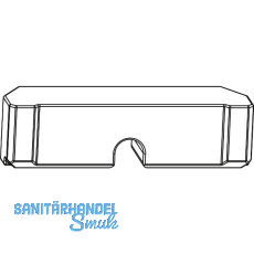 MACO HS Dichtungsst�ck f�r Laufschiene unten flach Holzschwelle, schwarz