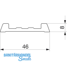 MACO Fiber-Therm Aufsatzschiene f. bewegliche Flügel L=5000 mm GFK silber MACO Fiber-Therm Aufsatzschiene f. bewegliche Flügel L=5000 mm GFK silber