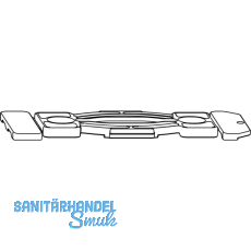 MACO Fiber-Therm Schnapper f�r Laufschiene flach, Kunststoff grau (356613)