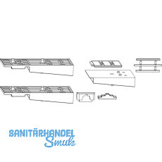 MACO Fiber-Therm Zubehör 68/28, Laufschiene hoch, Schema A, silber (101318) MACO Fiber-Therm Zubehör 68/28, Laufschiene hoch, Schema A, silber (101318)
