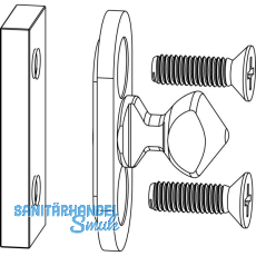 MACO HS Verriegelungsbolzen Standard, komplett f�r Schema C/L, silber (103261)