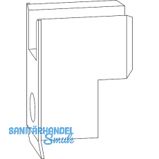 MACO HS F�hrung oben Getriebe F�hrungsschiene mit Blende/universal nieder silber